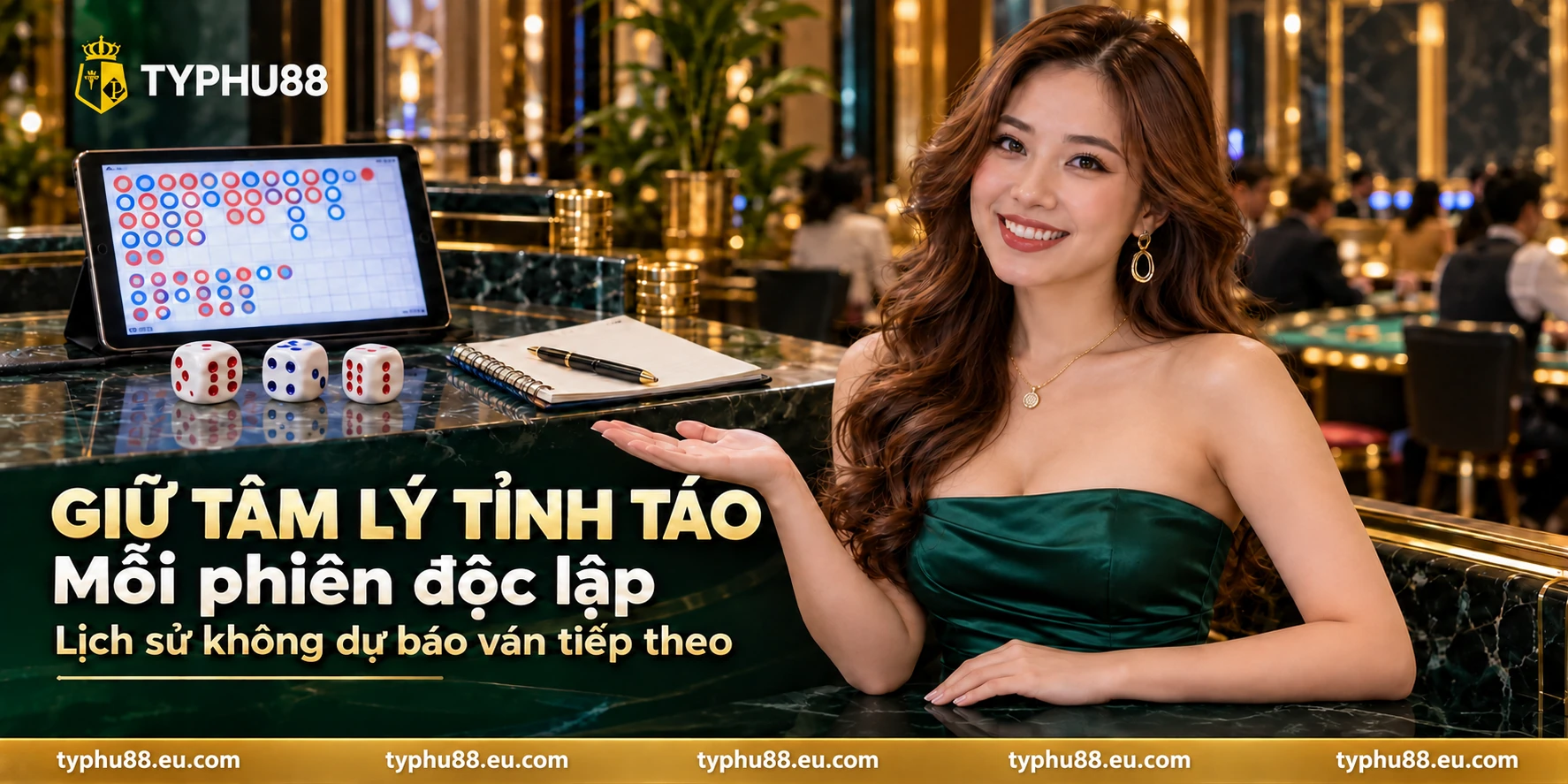 Tài xỉu TYPHU88: mỗi phiên độc lập, lịch sử không dự báo ván tiếp theo.