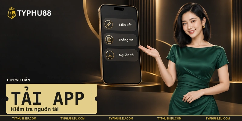 Tải app TYPHU88 và kiểm tra thông tin nguồn tải trên điện thoại Tải app TYPHU88 và kiểm tra thông tin nguồn tải trên điện thoại